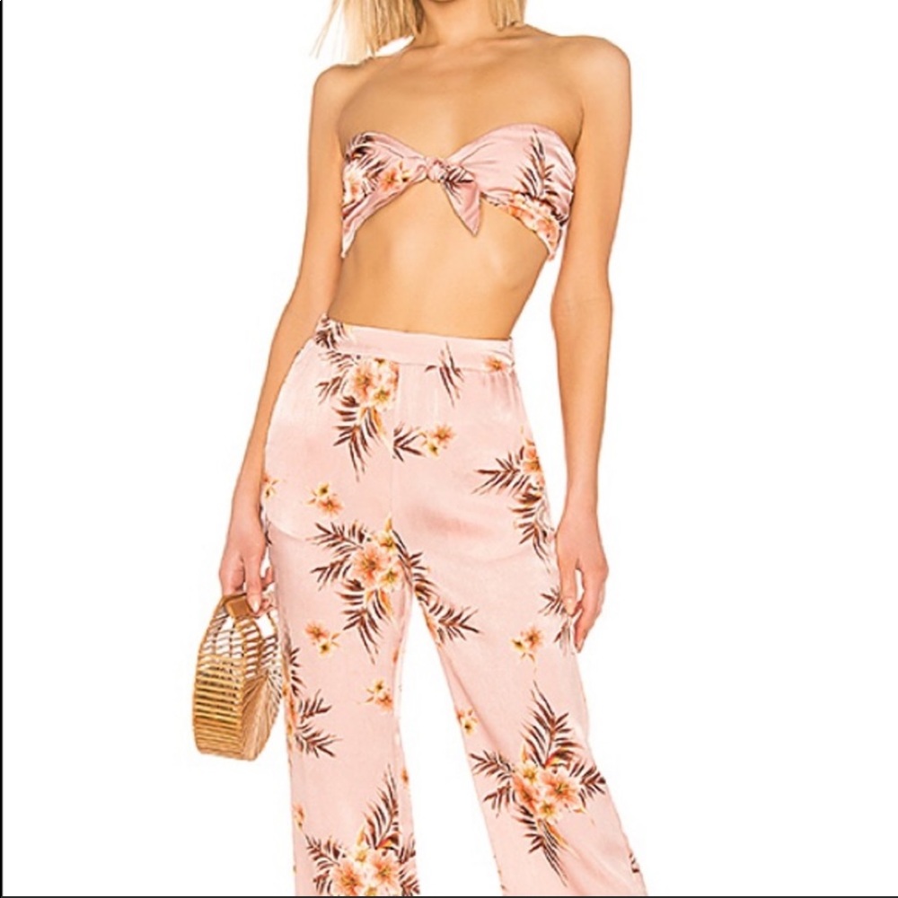 LPA Knot Bandeau With Ties in Tropic Bouquet - Picture 2 of 7